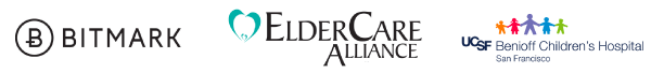 Bitmark ElderCare Alliance and UCSF Beniof Children's Hospital logos