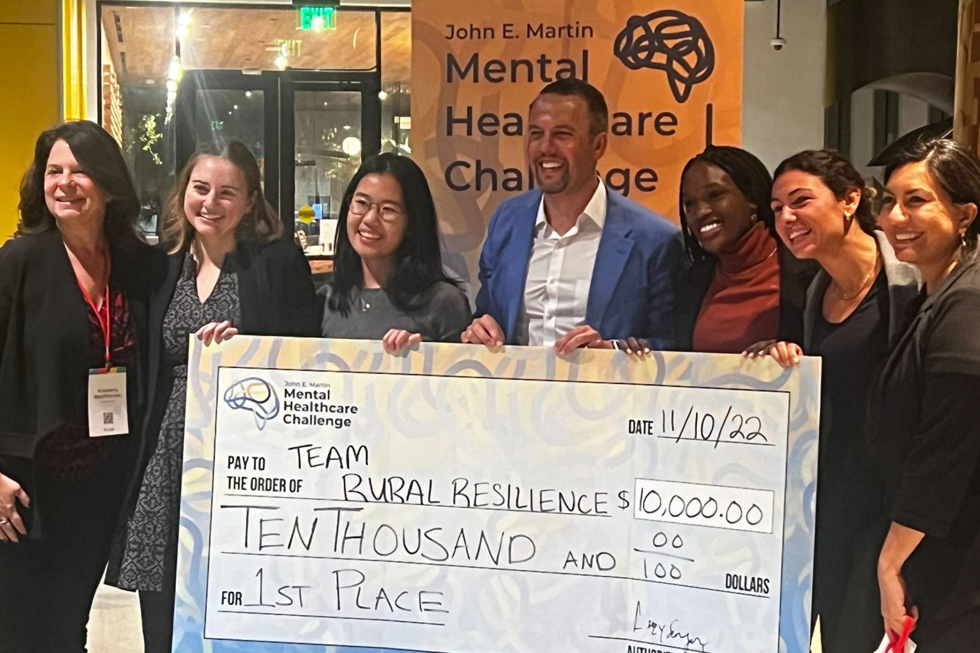 John E Martin Mental Healthcare Challenge winning team